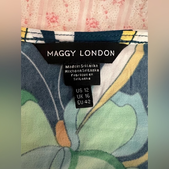 Maggy London Matte Jersey Wrap Dress, Size 10, EUC! - Picture 9 of 13